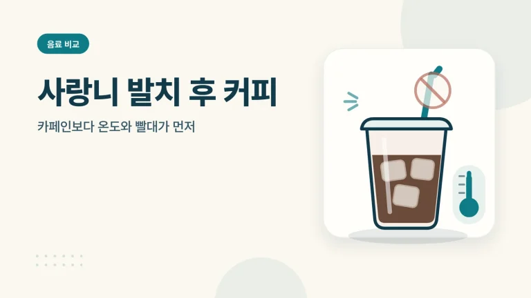 사랑니 발치 후 커피 썸네일